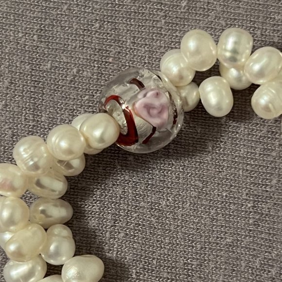 Freshwater Pearl with Glass Beads Bracelet - Picture 6 of 7